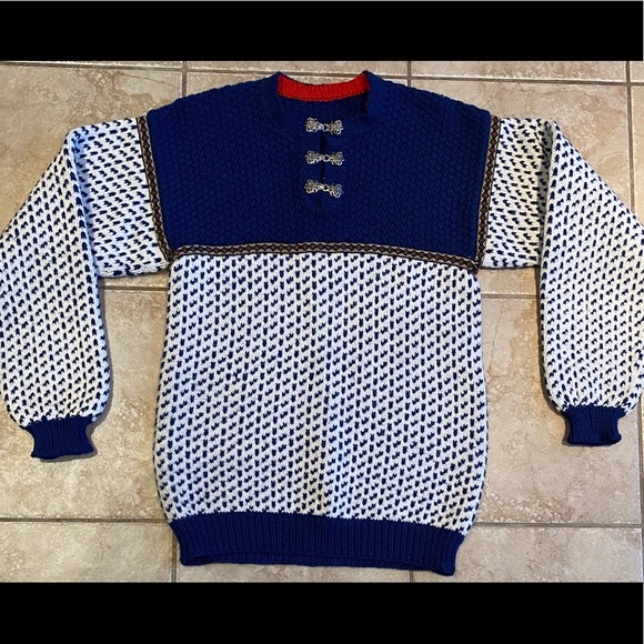 Classic Norwegian Ski Sweater Handmade - Picture 1 of 5